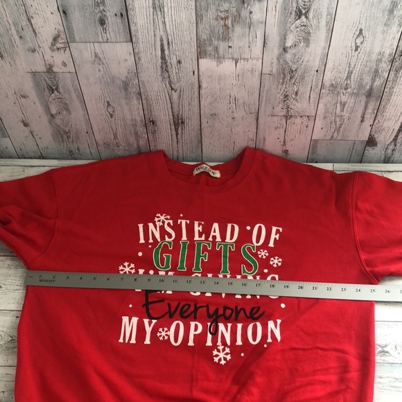 Wound Up Instead Of Gifts I’m Givin Everyone My Opinion Sweatshirt Sz: 3X - Picture 5 of 9